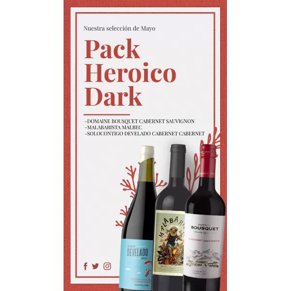 Kit Heroico Dark X3 Botellas
